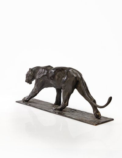 Panther walking, rear leg raised by Rembrandt Bugatti