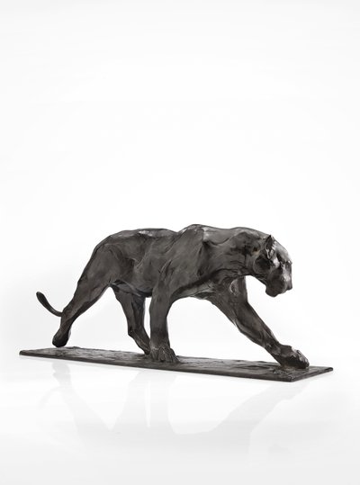 Panther walking, rear leg raised by Rembrandt Bugatti