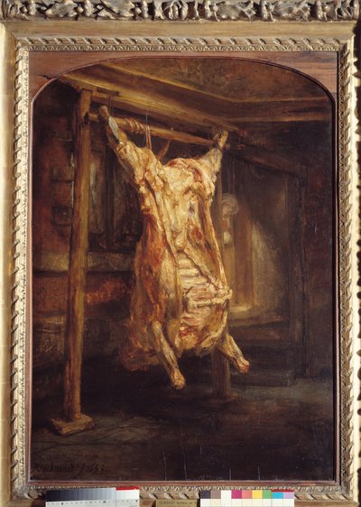 Beef Carcass by Rembrandt van Rijn