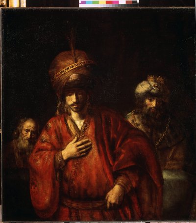 David and Uriah, Haman Recognizes His Fate by Rembrandt Harmensz. van Rijn