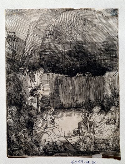Exhibition of the body of the redeemer (Drawing by Rembrandt Harmenszoon van Rijn) by Rembrandt van Rijn