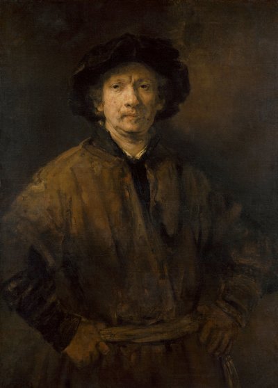 Large Self-Portrait by Rembrandt van Rijn