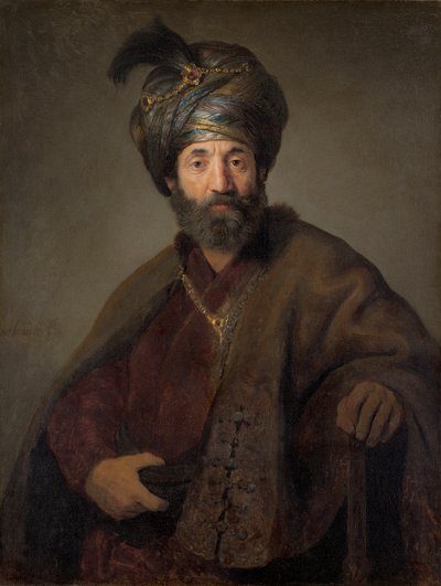 Man in Oriental Costume, c.1635 by Rembrandt van Rijn