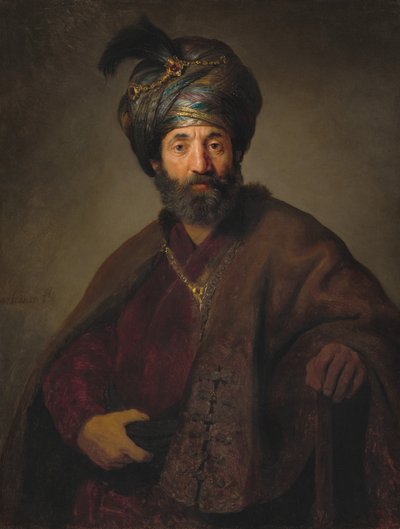 Man in Oriental Costume by Rembrandt Harmensz van Rijn