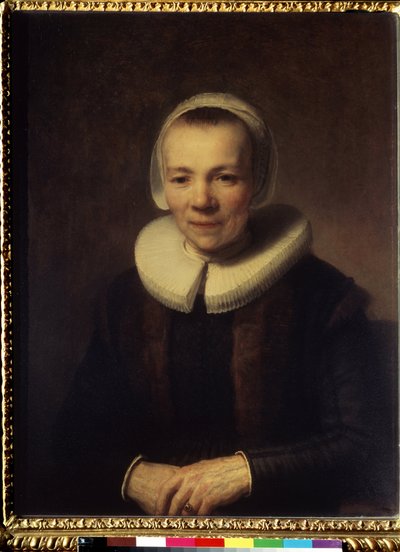 Portrait of Baartje Martens-Doomer by Rembrandt Harmensz. van Rijn