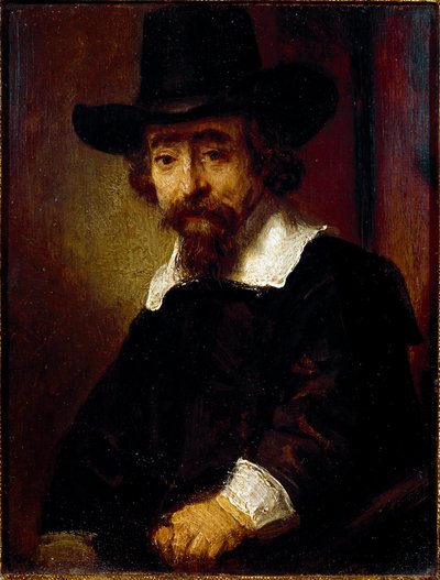 Portrait of Dr. Ephraim Bueno by Rembrandt Harmensz. van Rijn