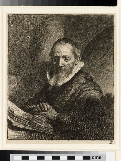 Portrait of Jan Cornelis Sylvius, preacher by Rembrandt van Rijn