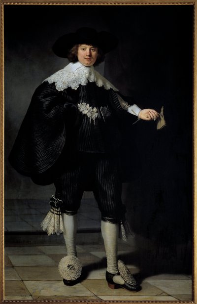 Portrait of Maertens Soolmans by Rembrandt van Rijn