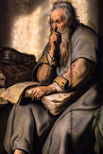 Saint Paul in Prison by Rembrandt Harmensz. van Rijn