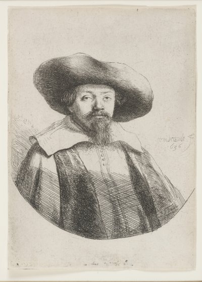 Samuel Manasseh Ben Israel, Jewish Author by Rembrandt van Rijn
