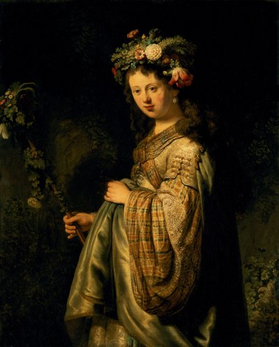 Saskia as Flora by Rembrandt van Rijn