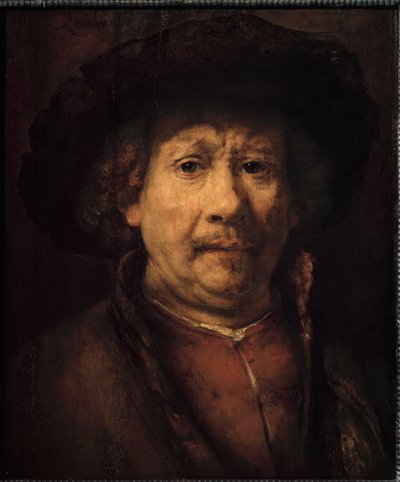 Small Self-Portrait by Rembrandt van Rijn