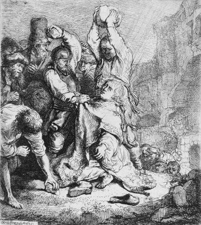 Stoning of St. Stephen by Rembrandt van Rijn
