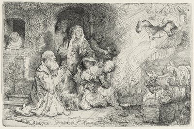 The Angel Departing from the Family of Tobias by Rembrandt van Rijn