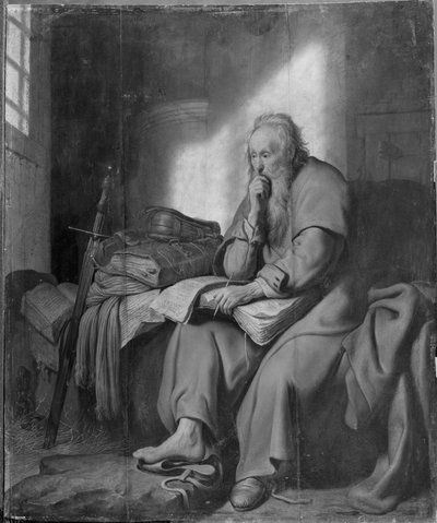 The Apostle Paul in Prison by Rembrandt van Rijn