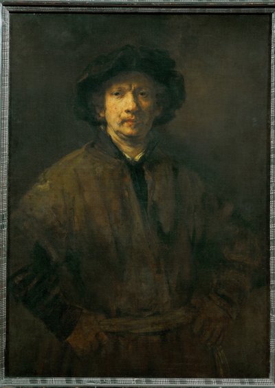 The Large Self-Portrait by Rembrandt Harmensz. van Rijn