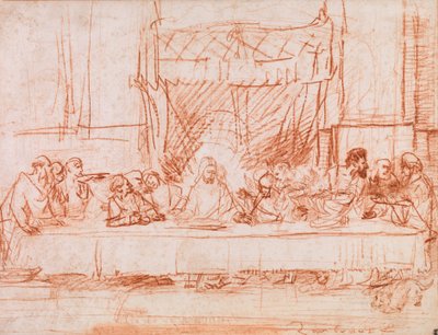The Last Supper, after Leonardo da Vinci by Rembrandt van Rijn