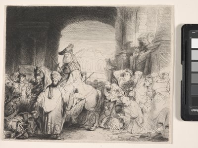 The Triumph Of Mordecai by Rembrandt Harmensz. van Rijn