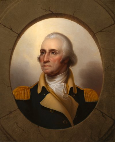 George Washington Porthole Type, c. 1853 by Rembrandt Peale