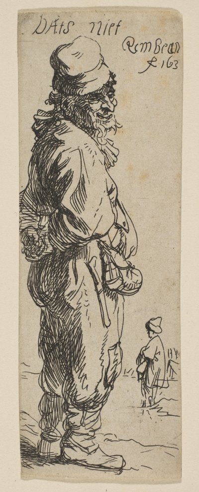A Peasant Replying: Dats Niet, 1634 by Rembrandt van Rijn