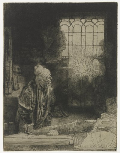 A Scholar in His Study by Rembrandt van Rijn