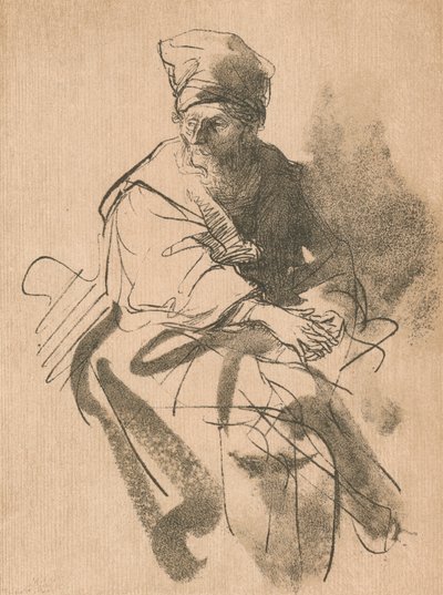 A Study by Rembrandt van Rijn