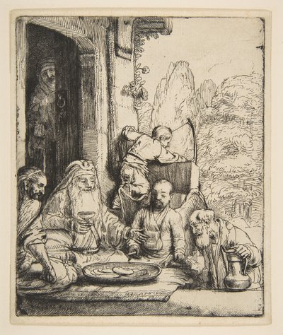 Abraham Entertaining the Angels, 1656 by Rembrandt van Rijn