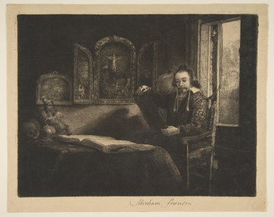 Abraham Francen, Apothecary by Rembrandt van Rijn