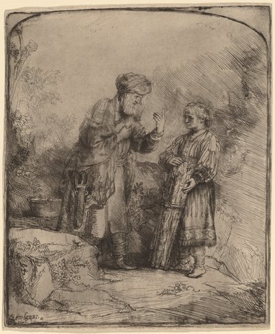 Abraham and Isaac by Rembrandt van Rijn