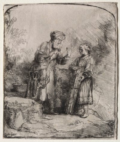 Abraham and Isaac by Rembrandt van Rijn