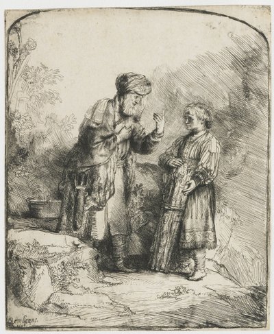 Abraham and Isaac by Rembrandt van Rijn