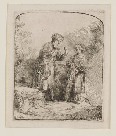 Abraham and Isaac by Rembrandt van Rijn