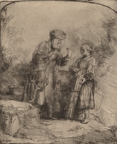 Abraham and Isaac by Rembrandt van Rijn