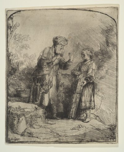 Abraham and Isaac by Rembrandt van Rijn