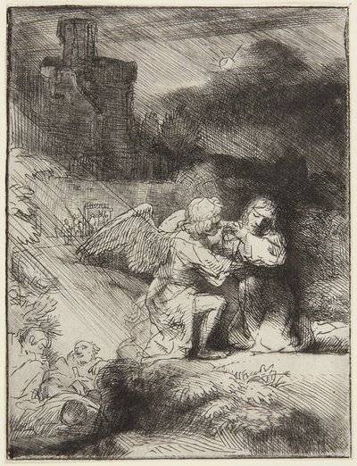 Agony in the Garden by Rembrandt van Rijn