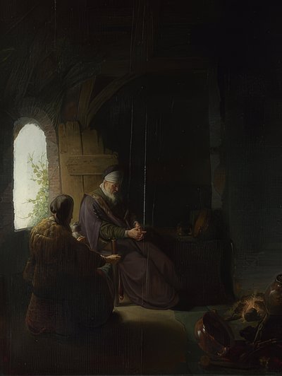Anna and the Blind Tobit by Rembrandt van Rijn
