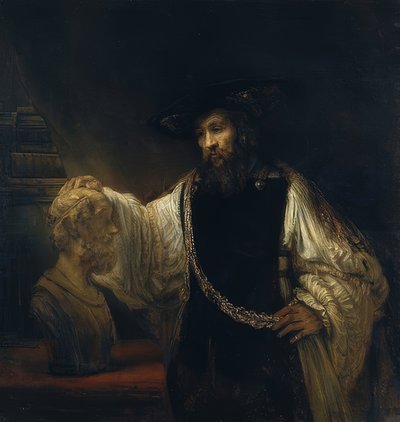 Aristotle Before the Bust of Homer by Rembrandt van Rijn