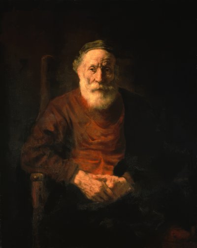Portrait of an Old Man in Red Robe by Rembrandt van Rijn