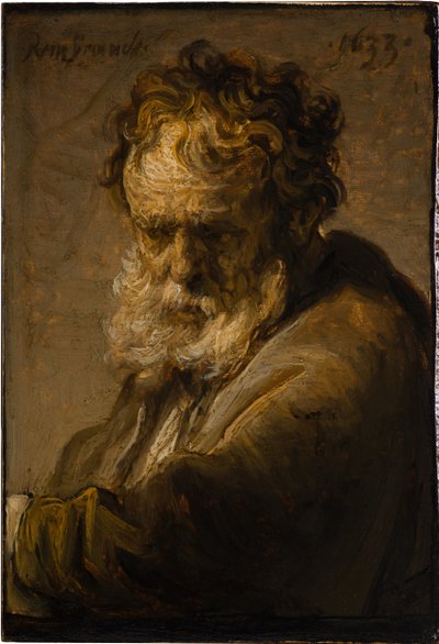 Bust of a Bearded Old Man by Rembrandt van Rijn