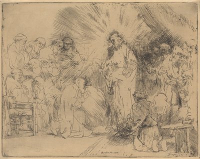 Christ Appearing to the Apostles by Rembrandt van Rijn