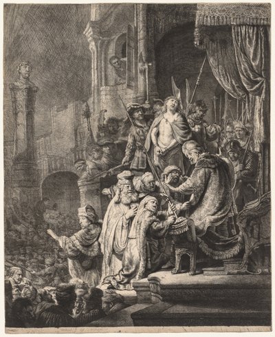 Christ Before Pilate: Large Plate, 1636 by Rembrandt van Rijn