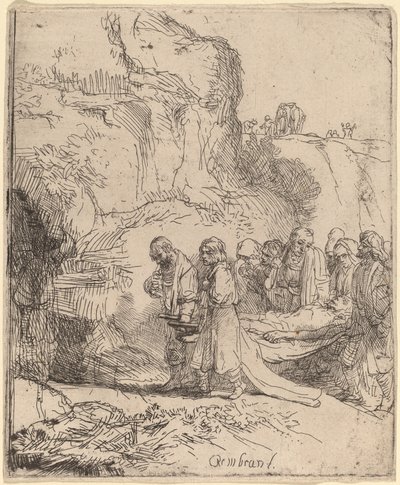 Christ Carried to the Tomb by Rembrandt van Rijn