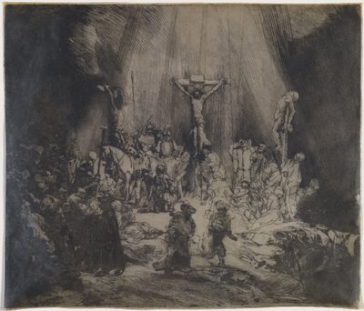 Christ Crucified between the Two Thieves (The Three Crosses) by Rembrandt van Rijn