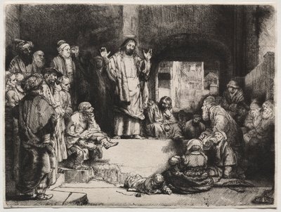 Christ Preaching La Petite Tombe, c. 1657 by Rembrandt van Rijn