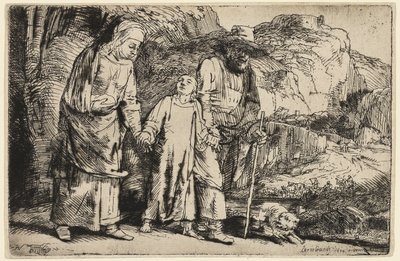 Christ Returning from the Temple with His Parents by Rembrandt van Rijn
