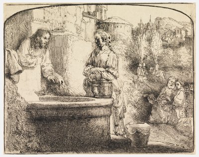 Christ and the Woman of Samaria by Rembrandt van Rijn