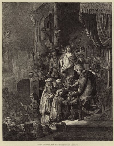 Christ before Pilate by Rembrandt van Rijn