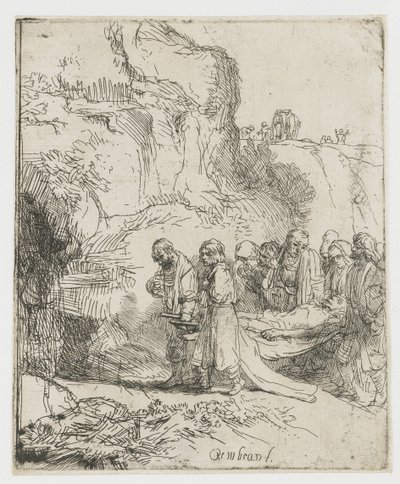 Christ Carried to the Tomb by Rembrandt van Rijn