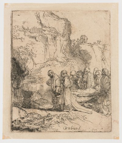Christ Carried to the Tomb by Rembrandt van Rijn