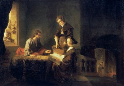 Christ in the House of Martha and Mary by Rembrandt van Rijn